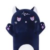 Yeqivo Cat Stuffed Animal Soft Long Plush Cat Pillow Cute Cat Long Stuffed Animals Soft Cat Plushies, Purple Kitten Plush for Kids Girlfriend(70cm/27.5inch)