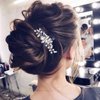 YBSHIN Blue Rhinestone Hair Comb Wedding Hair Accessories for Brides Silver Headpieces Bridal Hair Accessories for Women Decorative Hair Combs (Style 3)