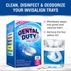 Retainer Cleaner and Denture Cleaning Tablets - Mouthguard Cleaner and Denture Cleaner Tablets Remove Plaque, Odors and Stains from Aligners, Night Guard and Removable Dental Appliances - 120 Tablet