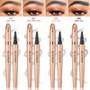 2024 New Magic Eyebrow Pencil: 3D Waterproof Eyebrow Pen for Long-Lasting Wear, Delicate Microblading Eyebrow Pencil for Fine Natural Strokes (Black)