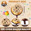 RoundFunny 24 Pcs 21 Inch Christmas Chocolate Chip Cookie Balloons Foil Party Balloons Bulk Balloons Decor for Birthday Party Baby Shower Theme Decorations Supplies