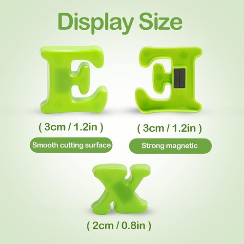 RAEQKS Magnetic Letters Numbers Alphabet ABC Colorful 123 Refrigerator Fridge Magnets for Vocabulary Educational Toy Set Preschool Learning Spelling Counting Game Uppercase Lowercase for Kids Age 3+