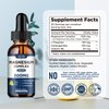 Magnesium Glycinate Liquid Drops, Triple Magnesium Complex Supplement with Citrate, Malate 500mg Ashwagandha, L-Theanine, Vitamin B6 for Sleep, Calm, Stress Relief, Bone, Muscle, Mood - Lemon Flavor