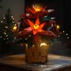 BrickBling Light Compatible with Lego Icons Poinsettia Flower Décor, LED Lighting Compatible with Lego 10370 (No Model Set)