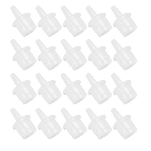 Sonew 20pcs Eyelash Extension Glue Nozzle, Eyelash Glue Bottle False Eyelash Grafting Adhesive Glue Bottle Plug Lash Bottle Tips for Beauty Salon Use