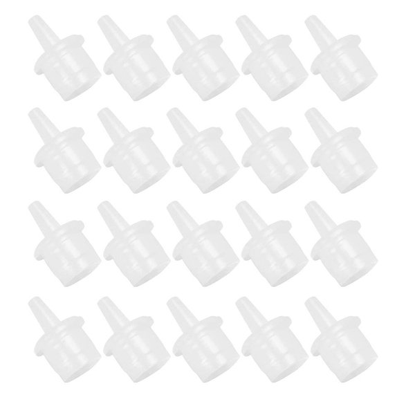 Sonew 20pcs Eyelash Extension Glue Nozzle, Eyelash Glue Bottle False Eyelash Grafting Adhesive Glue Bottle Plug Lash Bottle Tips for Beauty Salon Use