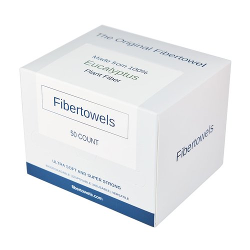 Disposable Face Towels, Ultrasoft & Super Strong, Biodegradable & Reusable Cleansing Wipes, Makeup Remover Wipes, Disposable Clean Towel, 10x12 in, 50 Count (Pack of 1)
