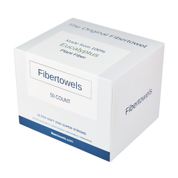 Disposable Face Towels, Ultrasoft & Super Strong, Biodegradable & Reusable Cleansing Wipes, Makeup Remover Wipes, Disposable Clean Towel, 10x12 in, 50 Count (Pack of 1)