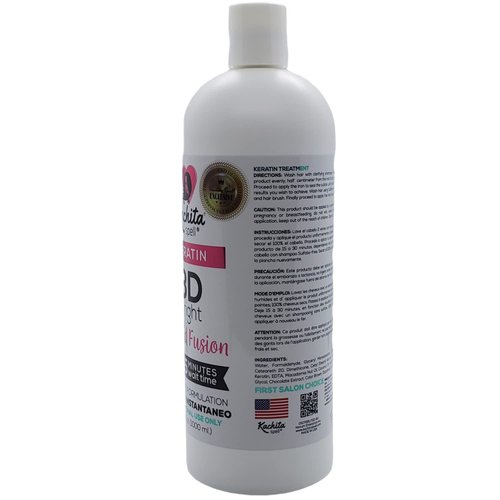 NEW Brazilian Keratin Treatment Hair Straighteners IMPROVED FORMULA 3D Hight Bright Kachita Spell Made in USA (32 floz)