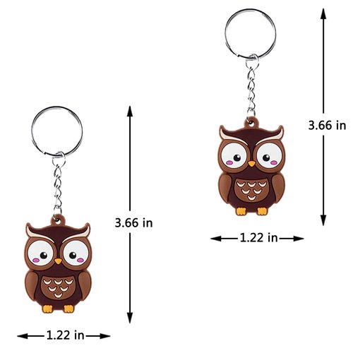 iMagitek 24 Pack Owl Keychains Keyrings Party Favors for Owl Party Supplies, Woodland Party Favors, Birthday Party Gifts, Baby Shower Return Gifts