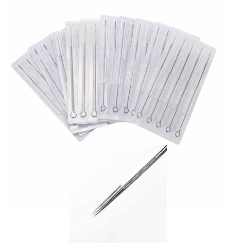 Generic Tattoo Needles,50pcs Disposable Bugpin Needles Premium Quality Tattoo Needle Liners 5RL Tattoo Needles 5 Round Liner (5RL), Silver