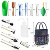 13 Pieces Succulent Tools Kit with Organizer Bag,Gardening Tool Set with Tote,Mini Succulent Garden Tool Kit Succulent Bonsai Planter Set Indoor Gardening,Miniature Indoor Fairy Planting Care