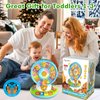 Toys for 1 2 3 Year Old Boy Girl, Musical Spin and Sing Alphabet Zoo, Learning Toys for Toddlers 1-3, Educational Interactive Toys, Christmas Birthday Gift for Baby Boys Girls Age 6-9-12-18 Months