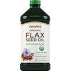 Piping Rock Flaxseed Oil | 16 fl oz | with Omega 3, 6, & 9 | Organic Cold Pressed | Non GMO, Gluten Free Supplement
