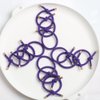 Elastic Hair Ties Elastics,Stretch Rubber Bands,Pack of 12,Women Elastic Knotted Hair Rope Ponytail Holders for Women Girls(Purple)