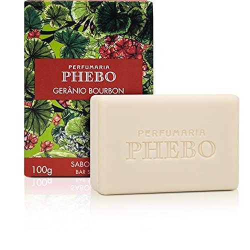Phebo - Linha Origens - Sabonete em Barra Geranio Bourbon (6 x 100 Gr) Origins Collection - Geranium Bourbon Bar Soap (6 x Net 3.53 Oz)
