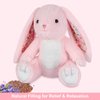 SuzziPals Heatable & Coolable Bunny Stuffed Animal, Microwavable Stuffed Animal Heating Pad for Period Cramps, Stuffed Bunny Plush Heating Pad, Rabbit Plush Stuffed Animals Bunny Gifts Rabbit Toys