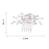 Foyte Crystal Wedding Hair Comb Rhinestone Headpieces Leaf Bride Hair Pieces Bridesmaid Side Hair Combs for Women and Brides (silver)