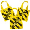 Bedwina Construction Themed Party Supplies - (24 Pack) Construction Party Favors Hat & Mini Tote Bag Supplies - (12) Yellow Construction Hats for Kids & (12) Construction Goodie Bags