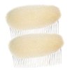 2Pcs Charming Bump It Up Volume Inserts Sponge Styling Insert Do Beehive Hair Styler Bun Maker Tool Hair Base Hair Comb Hair Styling Accessories