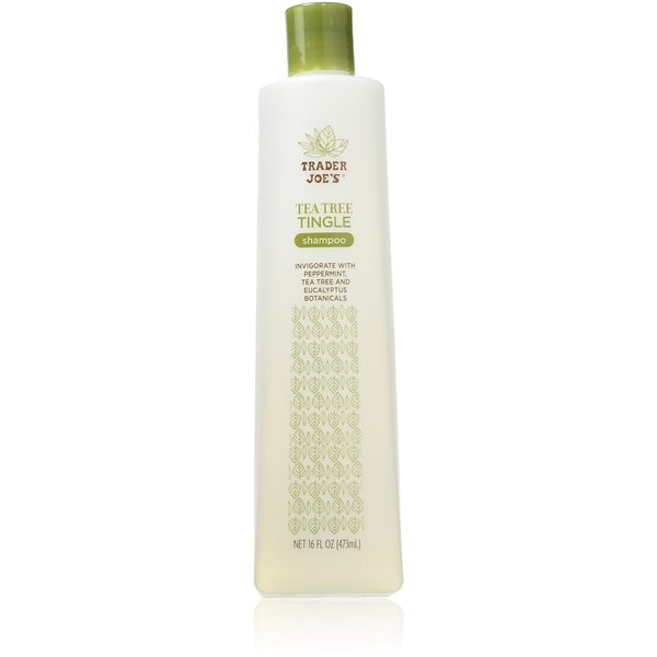 Trader Joe's Tea Tree Tingle Shampoo with Peppermint, Tea Tree and Eucalyptus Botanicals, 16-Ounces