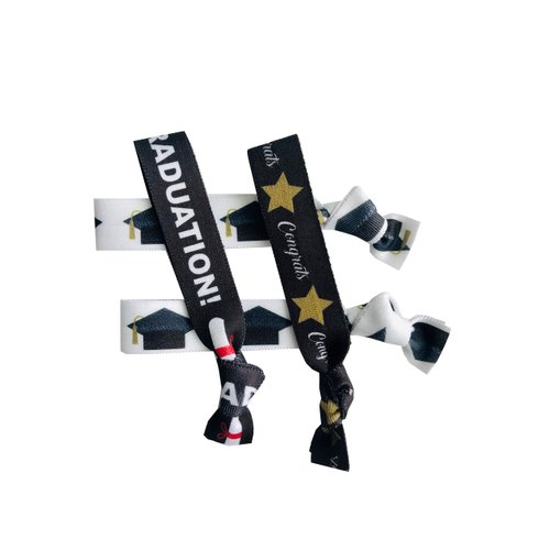 8 Piece Graduation Gift Hair Elastic Set - Cap, Decorations, Party Favors, Hair Ties, Gift for Girls, Accessories for Graduates, Preschool, Elementary, Jr. High School Graduation, BA, Nursing