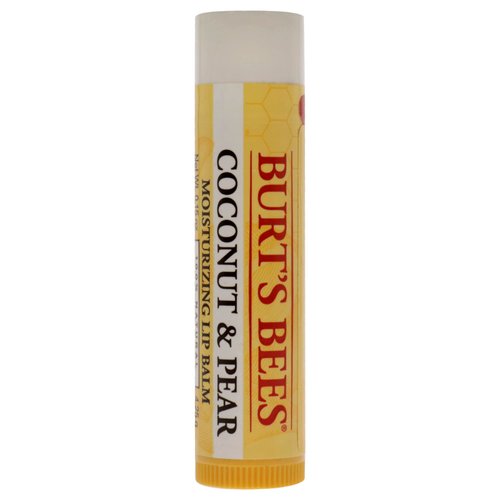 Burt's Bees 100% Natural Moisturizing Lip Balm, Coconut & Pear with Beeswax & Fruit Extracts - 1 Tube