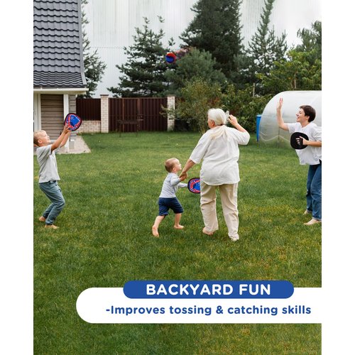 Aywewii Toss and Catch Ball Set Outdoor Beach Pool Toys for Kids Games Baseball Game Ball Catch Game Toddler Toys Games Gifts for 3 4 5 6 7 Year Old Boys Girls Christmas Stocking Stuffers