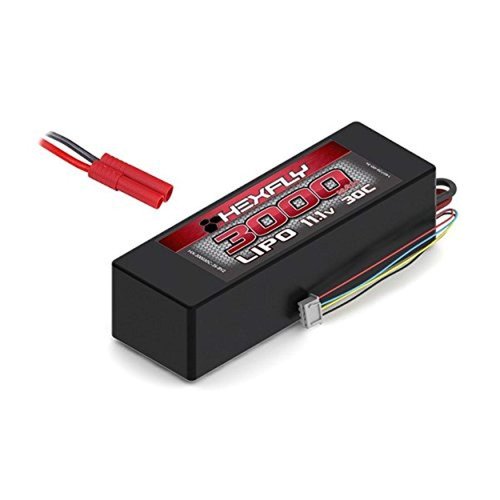Redcat Racing Hexfly 3000mAh 30C 11.1V 3S LiPo Battery for RC Car or Boat