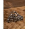 HAQUIL Metal Black Skeleton Hand Hair Clip, Skull Hand Hair Claw Clips, Goth Gothic Hairclips For Women and Girls Gift Hair Clamps Headwear Accessories