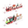 MVNISE 2pcs Christmas Wooden Train Ornament, Mini Painted Train Decoration Kids Gift Toys, Xmas Table Top Adornment for Christmas Party Kindergarten