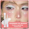 AIUEO Liquid Glitter Eyeshadow Eyeliner Korean Eye Glitter Makeup Long Lasting Shimmer Eyeshadow Lightweight Quick Drying Face Glitter Makeup-Candy