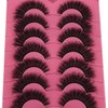 False Eyelashes Fluffy Thick 8D Volume Wispy Faux Mink Lashes Cat-Eye 16 mm Dramatic Mink Lashes 7 Pairs Pack Eyelashes Multipack by FANXITON