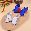 4 Pcs Christmas Bows hair, Glitter Headwear Hairpin for Girls Christmas Accessories Colorful Christmas Antler Hair Pins