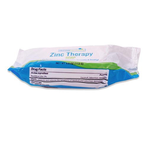 Dermaharmony 2% Pyrithione Zinc (ZnP) Bar Soap 4 oz - Crafted for Those with Skin Conditions - Seborrheic Dermatitis, Dandruff, Psoriasis, Eczema, etc.