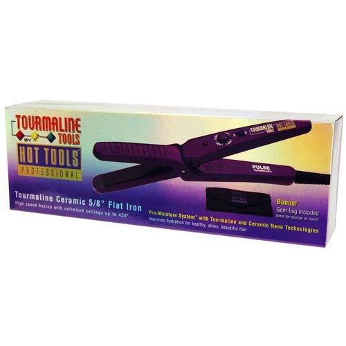 Hot Tools Pro Tourmaline Ceramic 5/8" Flat Iron