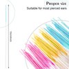 360 Pieces Ear Hole Floss Earrings Hole Cleaner Disposable Piercing Aftercare Cleaner Earrings Piercing Cleaning Line Ear Piercing Care Cleaning Tool for Women Men (Yellow, Royal Blue, Pink)