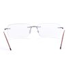 Rimless Progressive Multifocus Reading Glasses Blue Light Blocking No Line Multifocal Computer Readers for Women Men Rectangular Eyewear Titanium Lightweight Magnification Presbyopia Eyeglasses