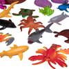 Ocean Life Sea & Animal Toy Action Figure Set - 30pc Bucket of Marine Animals Includes Turtles, Crabs, Starfishes, Seahorses, Dolphins & More - Great Bathtub Toy, Xmas Gift for Kids, Stocking Stuffer