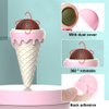 MiOYOOW Catnip Cat Ball Toy, Rotating Cat Chewing Toy Ice Cream Shaped Adhesive Cat Catnip Sphere Toy for Cat Kitty Licking Teeth Cleaning