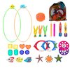 JAZGROM 29pcs Swimming Pool Diving Toy with Swim Thru Rings for Kids Ages 4-8 8-12 Including Dive Gems Diving Sticks Storage Bag Summer Water Pool Games