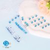 YISSION 40Pcs Mini Rhinestone Hair Clips Sparkly Crystal Hair Pins Small Decorative Hair Clips Wedding Hair Barrettes Blue Hair Clips Bridal Hair Accessories for Girls Women