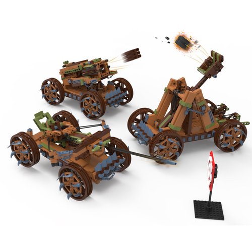 NUTCRACKER 3 in 1 Catapult Trebuchet Crossbow Building Block Set Medieval Ancient Machine Toy Building Set, Christmas Birthday Gifts for Adults Teens Boys Girls 12+ (568 Pieces