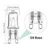 G9 Halogen Light Bulb 25W for Whirlpool Microwave Oven, Whirlpool Over The Stove Range Microwave, Replace W10709921 (4 Pack)