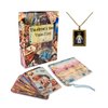 NoMonet Collaborative Tarot Deck & Book Set, Artist's Inner Vision - 78 Cards, 26 Artists, Brocade Bag, Necklace - Esoteric, Timeless, Classical, Modern - Includes Explanations Book - Unique Gift