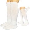 MOLAX Extra Wide Diabetic Socks Bariatric Non Binding Knee High Sock for Edema Cast Men Women 2 Pairs