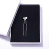 Barode Peals Wedding Hair Pins Rhinestones Bridal Hairpieces Gem Pearl U Pins Bride Hair Accessories for Women and Girls （5 Pcs）
