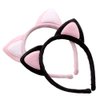 VANTOBEST 2pcs Lovely Cute Cat Ears Plush Cloth Headband Headwear Head Wrap Hairband Hair Bands Hair Hoops Suitable for Cosplay Holiday Party (Random Color)