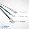 ELEGRP 0651515LY L15515 L22515 14AWG LCDI Power Cord Plug for A/C Air Conditioner, E250451 UL Certified, 7.5FT Leakage Current Detection Interrupter Replacement, 120V 15A 1800W 60Hz NEMA 5-15P, 1 Pack