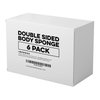 6 Pack Double Sided Body Sponge for Daily Deep Cleansing and Regular Exfoliating - Removes Dead Skin and Dirt - Christmas Gifts for Women and Teens - Holiday Beauty Gift Sets (All Skin Types)